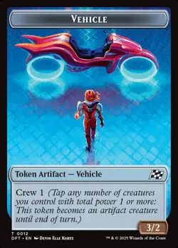 Vehicle Token + TDFT, Aetherdrift Tokens, 12, Mint, Normal MTG - Image 1