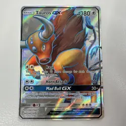 Pokemon Tauros GX 144/149 Ultra Rare Holo 2017 Basic Beast Card - Image 1