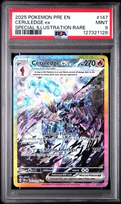 2025 Pokemon Ceruledge ex 147/131 Prismatic Evolutions Special Illustration Rar… - Image 1