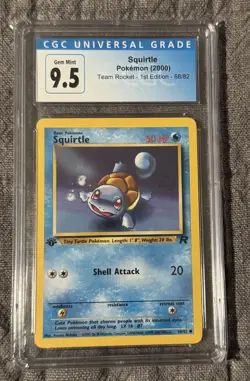 POKEMON - CGC GEM MINT 9.5- 1ST EDITION TEAM ROCKET SQUIRTLE - Image 1