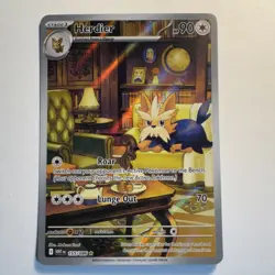 Pokemon TCG Herdier Illustration Rare Holo 155/086 Sv: White Flare 2025 90 HP - Image 1