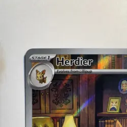 Pokemon TCG Herdier Illustration Rare Holo 155/086 Sv: White Flare 2025 90 HP - Image 2
