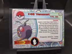 Venonat 48 Topps Series 1 Holo Foil Pokemon Card Blue Logo - LP - Image 2