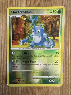 Heracross 28/130 Diamond & Pearl Base Set Pokemon Card Reverse Holo Rare - HP - Image 1