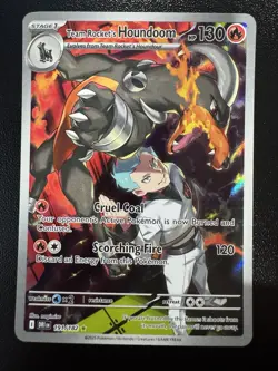 Team Rocket's Houndoom #191/182 Pokemon 2025 Destined Rivals Full Art - Image 1