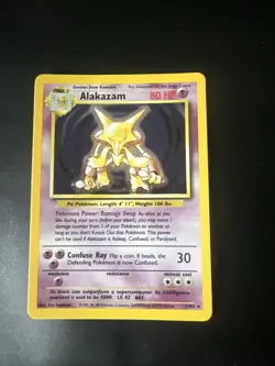 Pokemon TCG Alakazam Base Set 1/102 Holo 1999-2000 Wizards Base Set Copyright... - Image 1