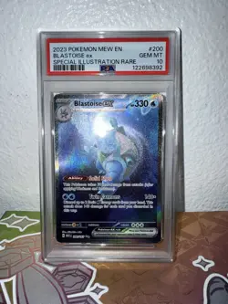2023 Pokemon 151 200/165 Blastoise ex Special Illustration Rare PSA 10 - Image 1