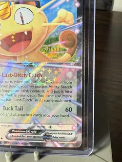 Pokemon TCG Perfect Order Meowth EX 062/088 Double Rare English Sleeve Topload - Image 4