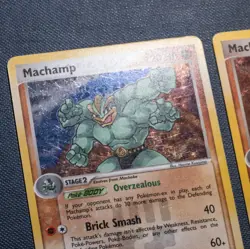 Machamp 9 & Machoke 41 Reverse Holos Pokemon TCG EX Hidden Legends 2004 - Image 3