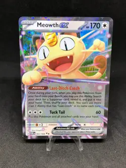 Pokemon TCG Meowth Ex 062/088 Perfect Order Double Rare Holo NM - Image 1