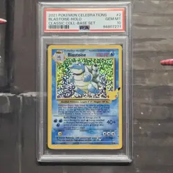 PSA 10 Blastoise Holo - Pokemon Celebrations Classic Collection [2/102] - Image 1