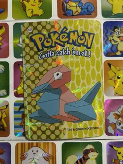 Pokemon 151 Vintage Pocket Monsters Vending HOLO Prism Sticker 2000 Nintendo - Image 3