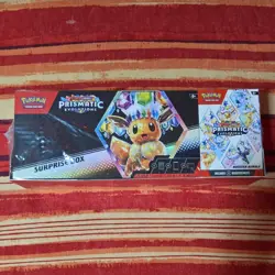 Pokemon Prismatic Evolutions Surprise Box + Booster Bundle 2-Pack Sams exclusive - Image 1