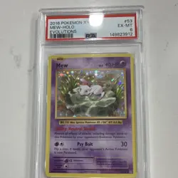 Pokemon 2016 XY Evolutions #53 Mew-Holo PSA EX-MT 6 - Image 2