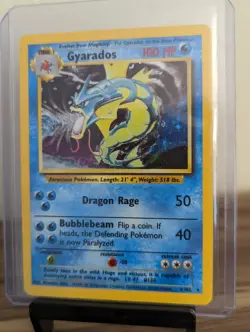 Pokemon TCG Gyarados Base Set 6/102 Holo Unlimited Holo Rare - Image 1