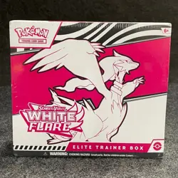 POKEMON Scarlet & Violet- White Flare Elite Trainer Box, Sealed Box is Worn - Image 1
