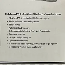 POKEMON Scarlet & Violet- White Flare Elite Trainer Box, Sealed Box is Worn - Image 5