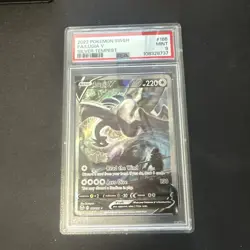 Pokemon Lugia v TCG Alternate Art SWSH Silver Tempest PSA 9 Mint Card 186/195 - Image 1