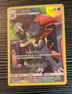 Pokemon - Weavile 238/236 - Secret Rare Full Art Card- Cosmic Eclipse - Image 2