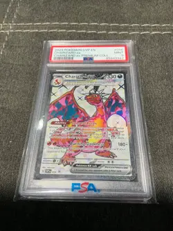 2023 Pokemon SV Obsidian Flames OBF EN Charizard ex #215/197 PSA 9 - Image 1