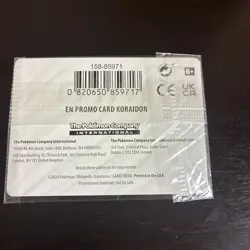 🔥 Pokemon TCG Koraidon 119/162 TEF Holo GameStop Stamp Sealed Promo 🔥 Swirl 🔥 - Image 4