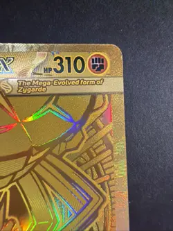 Pokemon Mega Zygarde EX 124/088 Gold Perfect Order English Hyper Rare - Image 3