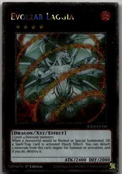 Evolzar Laggia (Platinum Secret Rare) Platinum Secret Rare Quarter Century Stamp - Image 1