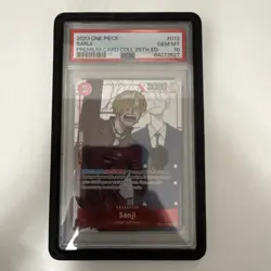 2023 ONE PIECE PREMIUM BANDAI COLLECTION 25TH EDITION #013 SANJI PSA 10 - Image 1