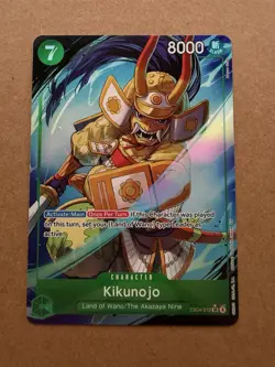 One Piece TCG Kikunojo Alternate Alt Art SR EB04-012 English OP14 Azure Seven NM - Image 1