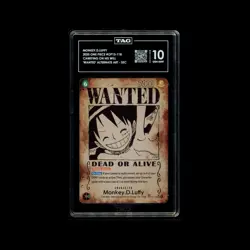Bandai Monkey D. Luffy Alternate Art Secret Rare OP13-118 TAG 10 987 score - Image 1
