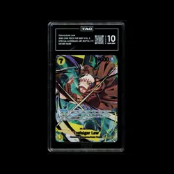 Trafalgar Law Secret Rare Alternate Art TAG Graded One Piece CCG Vol. 2 - Image 1