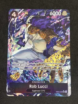 Rob Lucci Alt Art OP15 EB04-048 One Piece Egghead Crisis English -PRERELEASE🔥 - Image 2