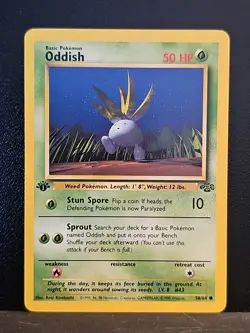 1999 Pokemon Jungle 1st Edition #58 Oddish C - Image 1