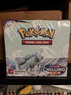 Pokemon TCG Sword Shield Chilling Reign Booster Box *tear* - Image 1