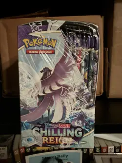 Pokemon TCG Sword Shield Chilling Reign Booster Box *tear* - Image 2