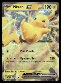Pokemon Tcg Pikachu ex 063/193 Sv02: Paldea Evolved Holo NM - Image 1