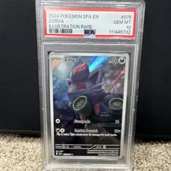 Pokemon TCG Zorua SV: Shrouded Fable Illustration Rare 075/064 PSA 10 Holo - Image 1