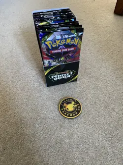 Pokemon TCG Perfect Order Half Booster Box 18 Packs In Hand (torn seal) - Image 1