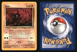 Onix 69/111 Common Neo Genesis Pokemon Unlimited Lightly Played - Image 3