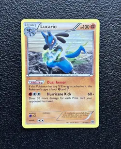 Pokemon TCG - Lucario 78/135 - Vintage Holo Rare - B&W Plasma Storm *LP - Image 1