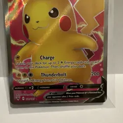 Pokemon Pikachu V Full Art Holo Ultra Rare 170/185 Vivid Voltage Pokemon TCG - Image 3