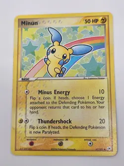 Pokemon: Hidden Legends - Minun 67/101 - Damaged - Image 1