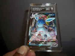 Glaceon VMAX 041/203 SWSH Evolving Skies Ultra Rare Pokemon TAG 9 Mint! not PSA - Image 2