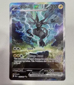 Zekrom EX #166/086 Pokemon SV Black Bolt Special Illustration Rare Holo - Image 1