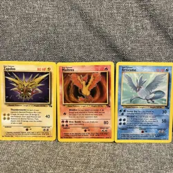 Legendary Birds Fossil Rare Bundle Pokemon TCG Zapdos Moltres Articuno - Image 1