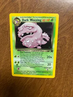 Pokemon Dark Weezing 14/82 Team Rocket Set Holo. Never Been Played - Image 1