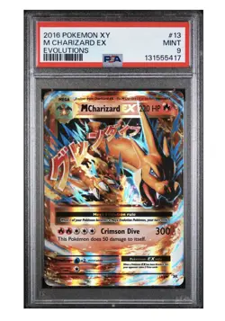 Pokemon TCG M Charizard EX Evolutions Ultra Rare Holo PSA 9 13/108 - Image 1