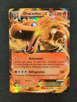 Carte Pokemon : Dracaufeu Ex Ultra Rare 2014 Etincelles 11/106 Exc 🇲🇫 - Image 1