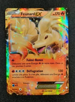 Carte Pokemon : Feunard Ex Ultra Rare 2016 XY Generations 13/83 Exc 🇲🇫 - Image 1