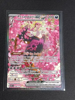 Pokemon Fezandipiti ex Ascended Heroes SIR 288/217 NM super clean! - Image 1